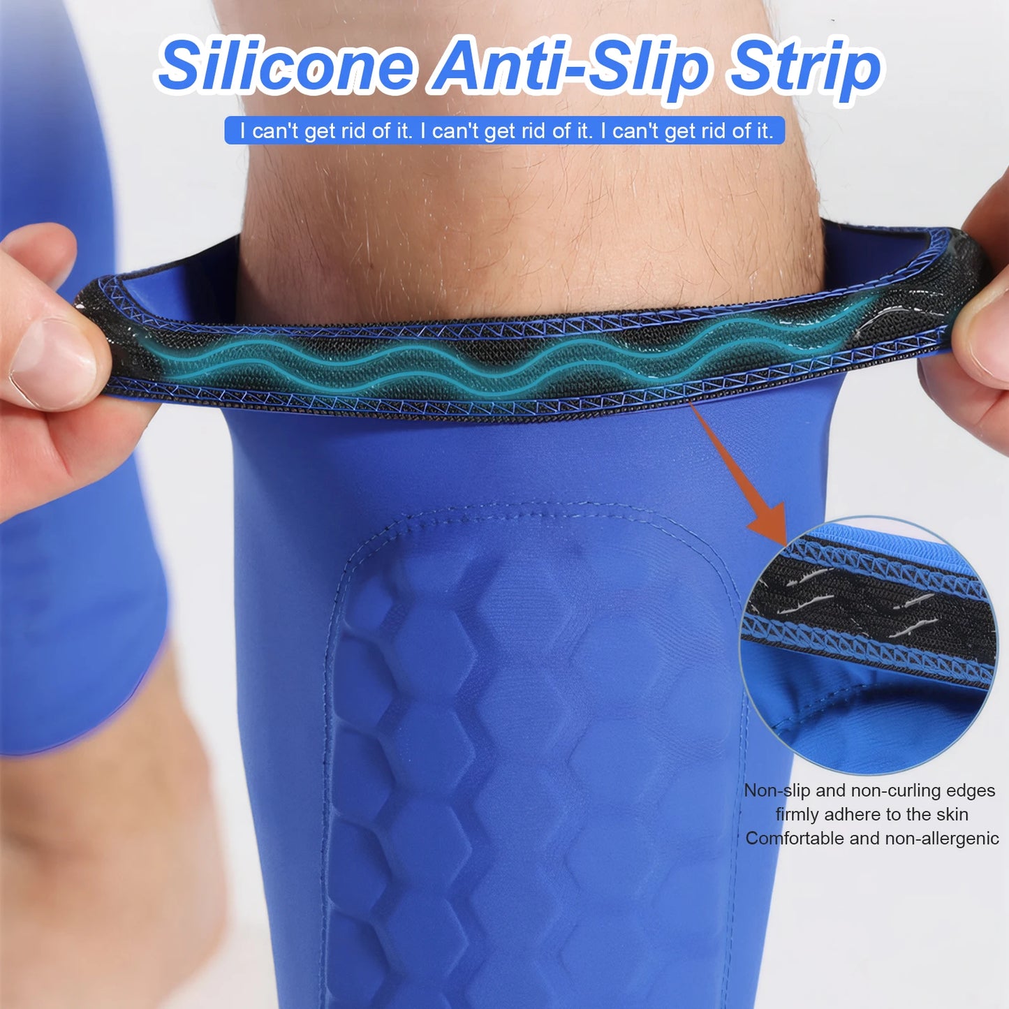 Soccer Shin Guards – Lightweight Honeycomb Padding Shin Pads for Training & Match Play