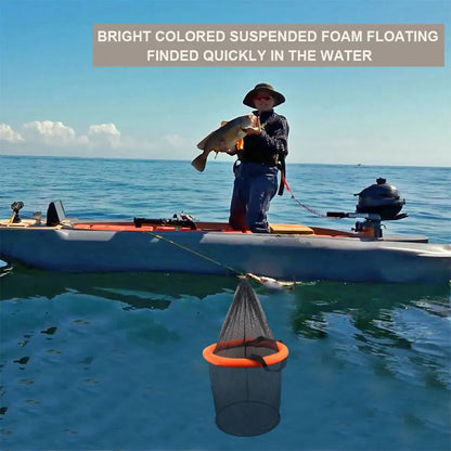 Foldable Floating Mesh Fishing & Bait Storage Basket