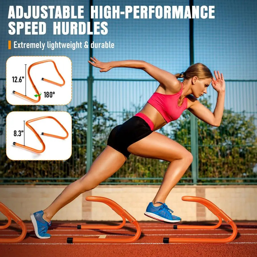 Agility Training Set – Ladder, Cones, Hurdles, Jump Rope & Speed Parachute Kit