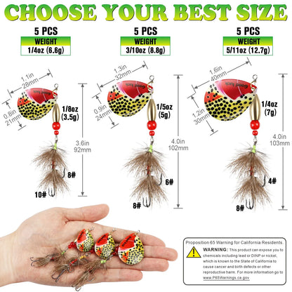5pcs Spinner Bait Lures