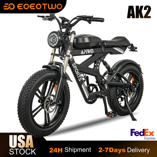 Electric Fat Tire 7-Speed Dirt Bike with 75 mile range for Adults,1500W Peak,35MPH,48V 816Wh Battery,MAX 75Miles Electric Motorcycle,20'' Fat Tire Dirt Bike,7-Speed Bike