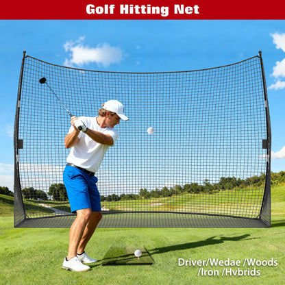 Golf Practice Net (10x7 FT) – Portable Hitting Net for Backyard Swing & Chipping Training