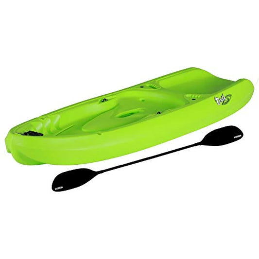 Youth Kayak with Paddle – Lightweight Single Person Sit-On-Top Kayak for Lakes, Rivers & Calm Coastal Waters