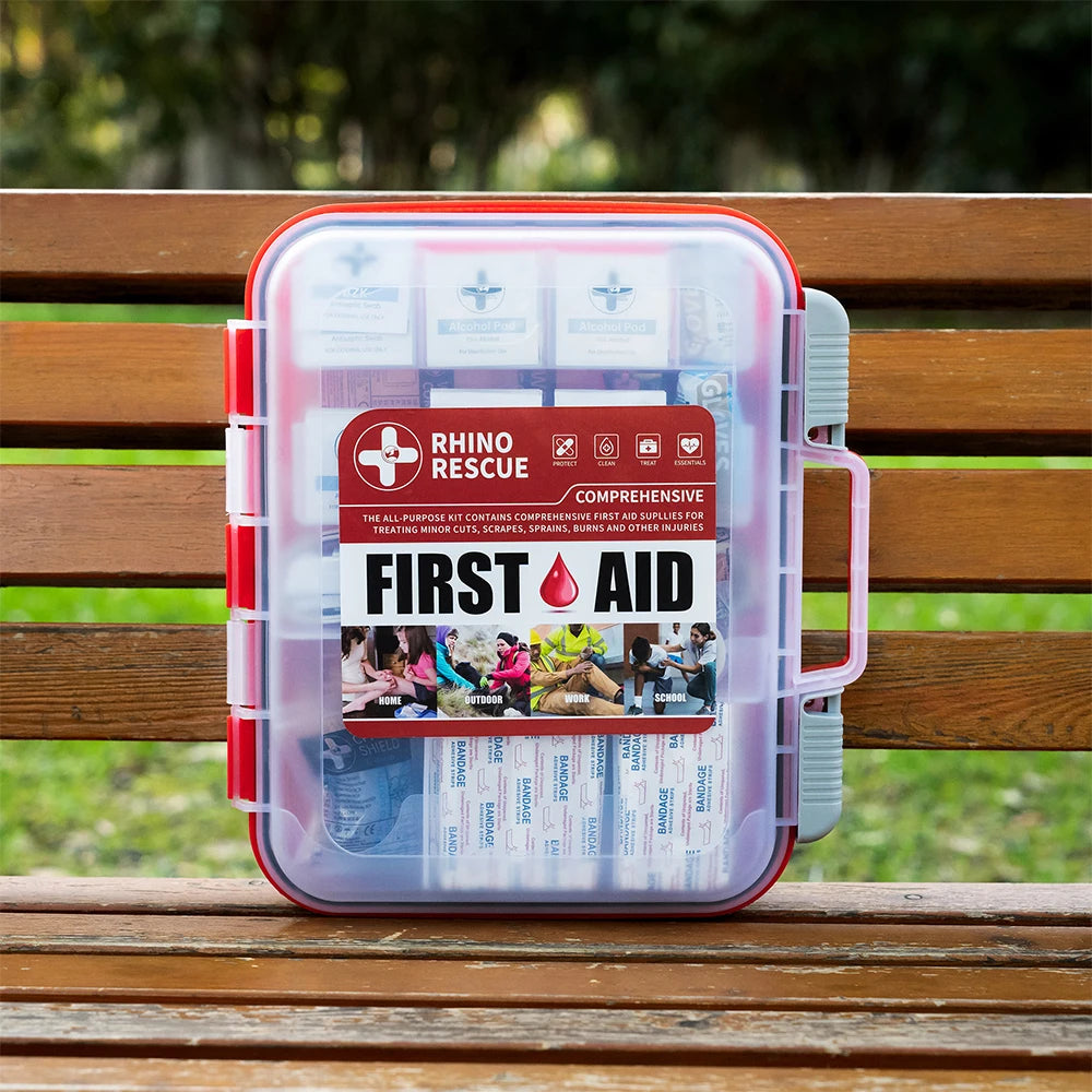 First Aid Kit (350 Pieces) – Comprehensive Emergency Medical Kit for Camping, Travel & Home