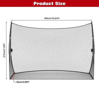 Golf Practice Net (10x7 FT) – Portable Hitting Net for Backyard Swing & Chipping Training
