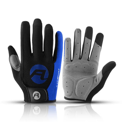 Cycling Gloves - Full Finger BMX Mountain Bike Gloves with Touchscreen Ability