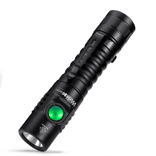 Hiking and Camping High-Output Flashlight w/ Rechargeable Battery