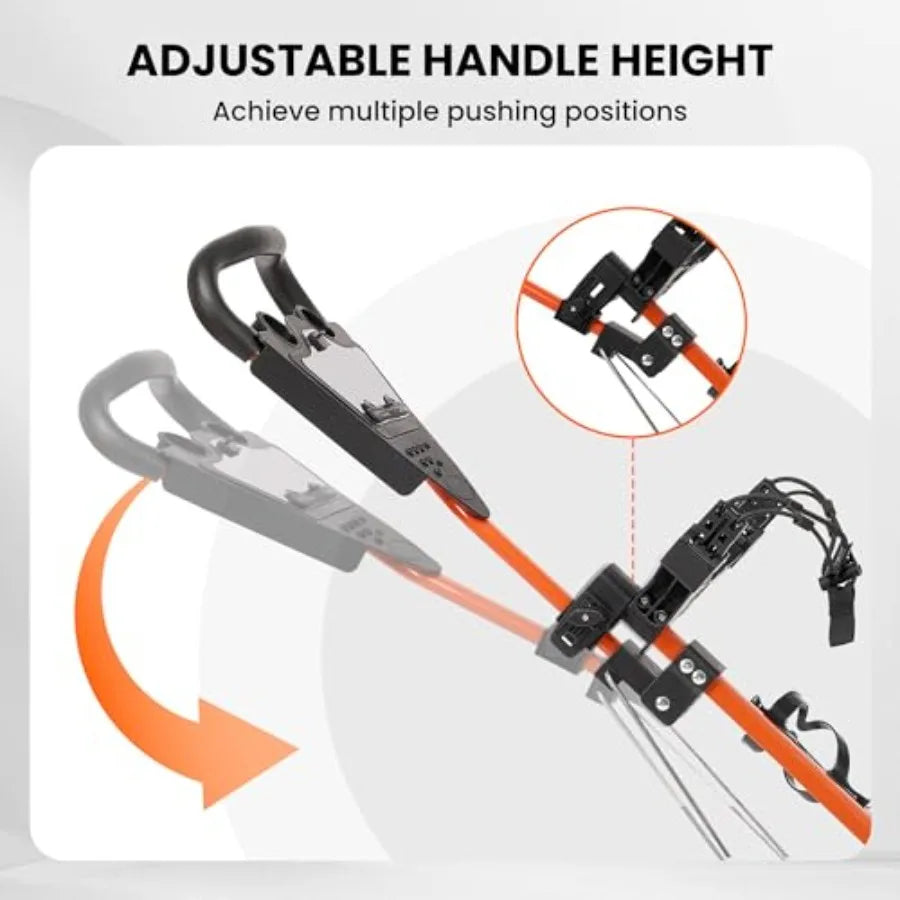 3-Wheel Golf Push Cart – Foldable Golf Cart with Cup Holder, Brake & Storage