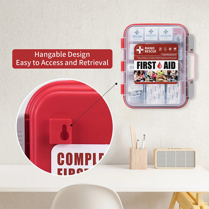 First Aid Kit (350 Pieces) – Comprehensive Emergency Medical Kit for Camping, Travel & Home