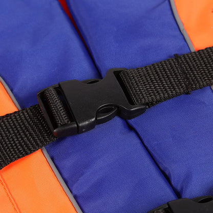Kids Life Vest with Whistle & Reflective Strips – Adjustable Youth Life Jacket for Water Safety