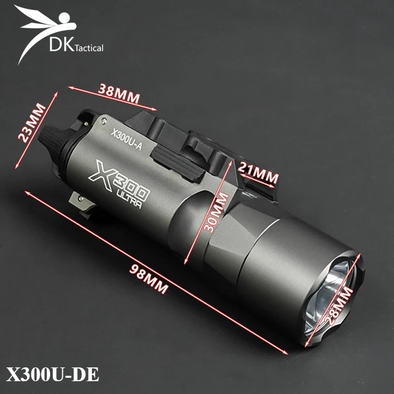 Tactical Hunting Flashlight - Fits 20mm Rail Mount