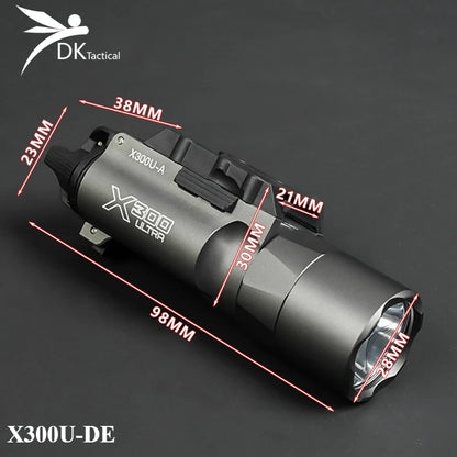 Tactical Hunting Flashlight - Fits 20mm Rail Mount