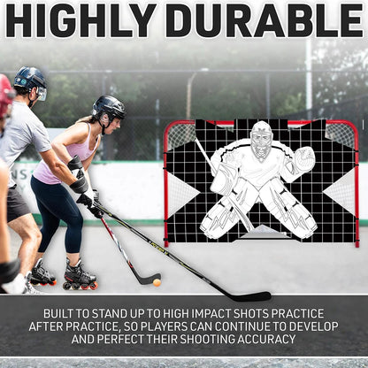 Hockey Shooting Target – Goal Practice Net for Accuracy Training & Skill Development