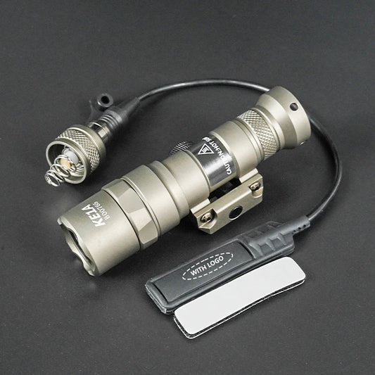 Tactical Hunting Flashlight - Fits 20mm Rail Mount