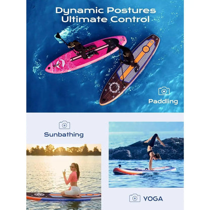 Extra Wide Inflatable Paddle Board 11’ – Stable SUP with Accessories for All Skill Levels