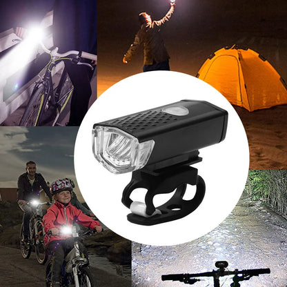 Cycling Front & Rear LED Light Set Lantern Bicycle Front Rear Light Set Bike USB Charge Headlight Light MTB Waterproof Taillight Bike Parts Accessories