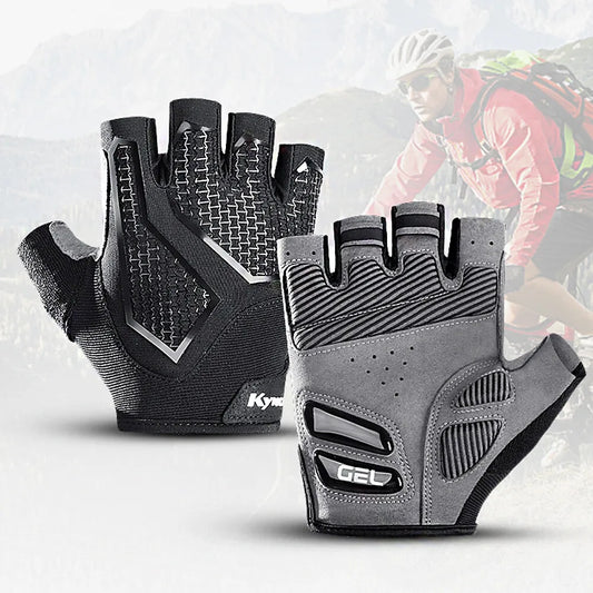 Anti-Slip Half-Finger Cycling Gloves with Gel Pad Shock-Absorbing Material