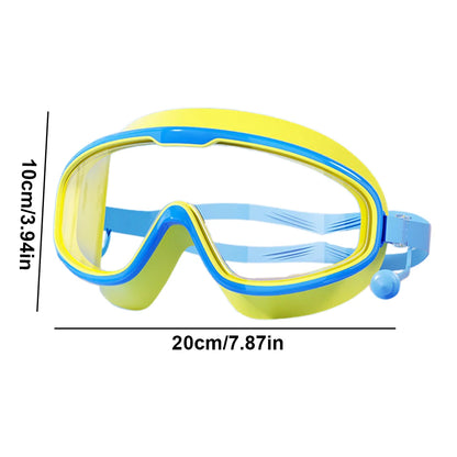 Kids Swim Goggles with Earplugs – Anti-Fog UV Protection Swimming Goggles for Boys & Girls