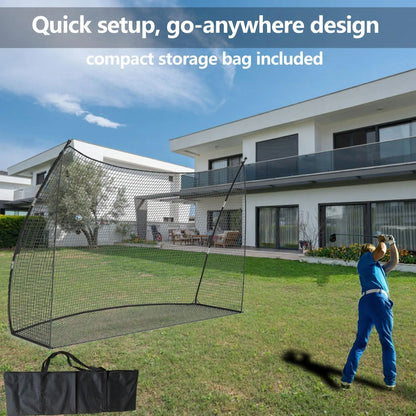 Golf Practice Net (10x7 FT) – Portable Hitting Net for Backyard Swing & Chipping Training