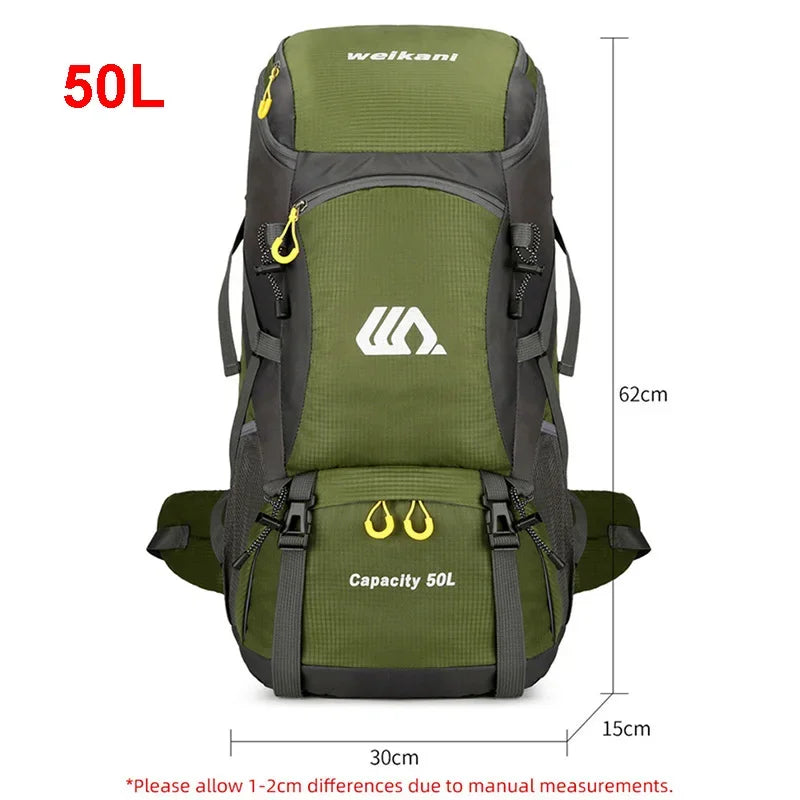 50L Hiking Backpack – Lightweight Waterproof Travel & Camping Rucksack