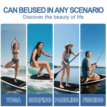 Inflatable Paddle Board 10’ – Stable SUP with Non-Slip Deck & Full Accessory Kit