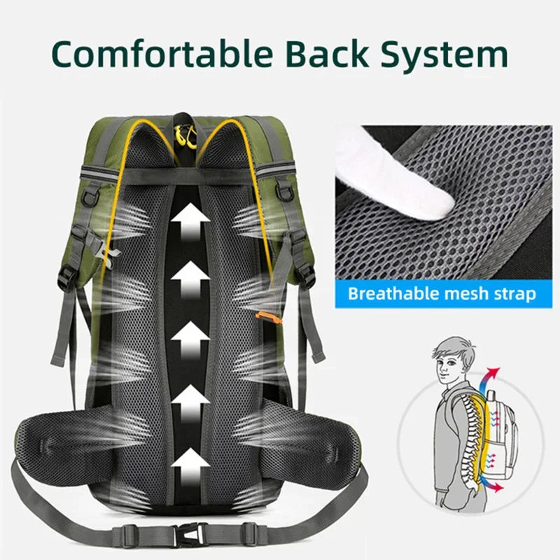 50L Hiking Backpack – Lightweight Waterproof Travel & Camping Rucksack